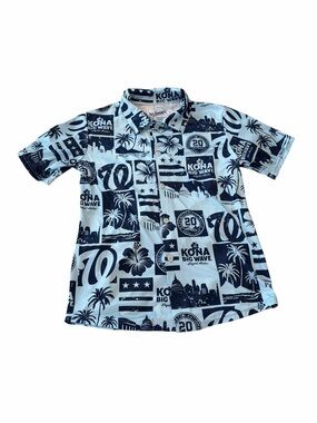 Washington Nationals Kona Big Wave 20th‎ Anniversary Hawaiian Shirt Medium